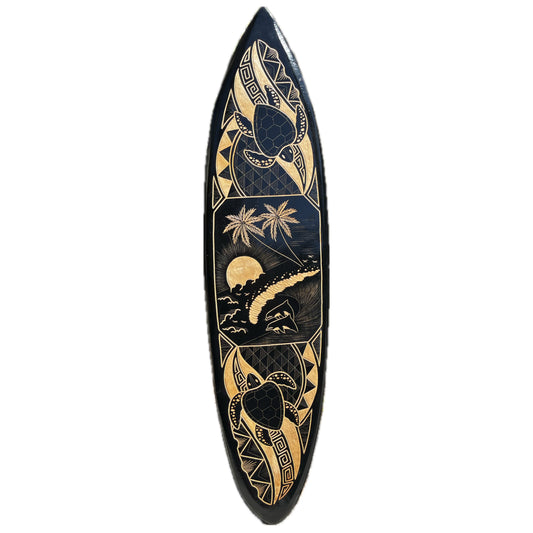 40" Hawaiian Beach Surfboard Plaque