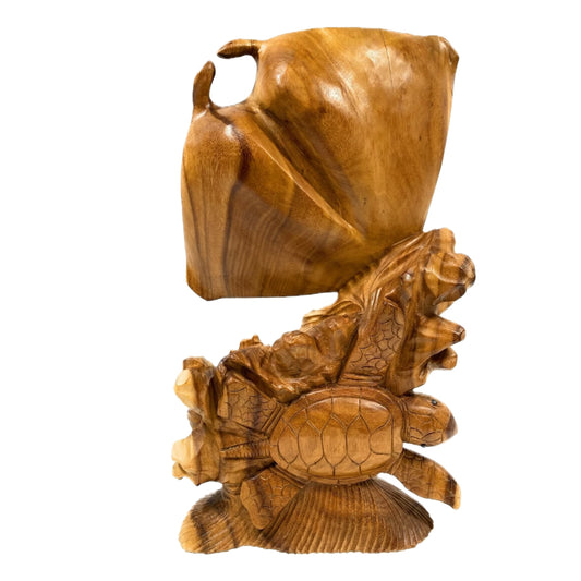 20" Manta Ray Sea Turtle Statue