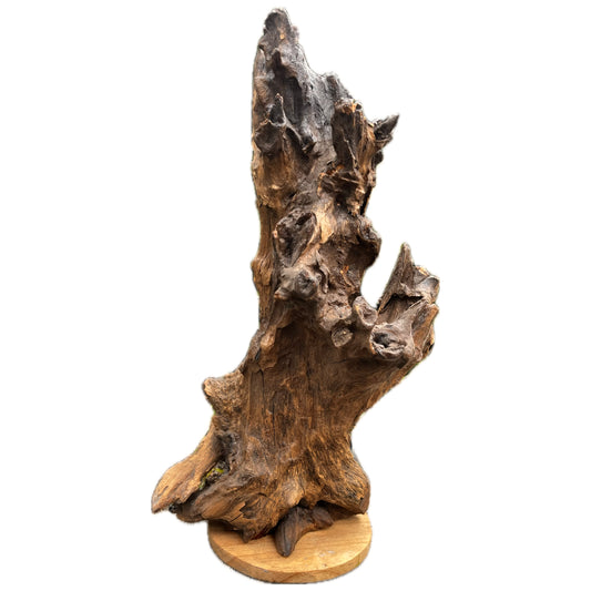 Subtle style wood carving, handcrafted with intricate details for a refined, minimalist look.