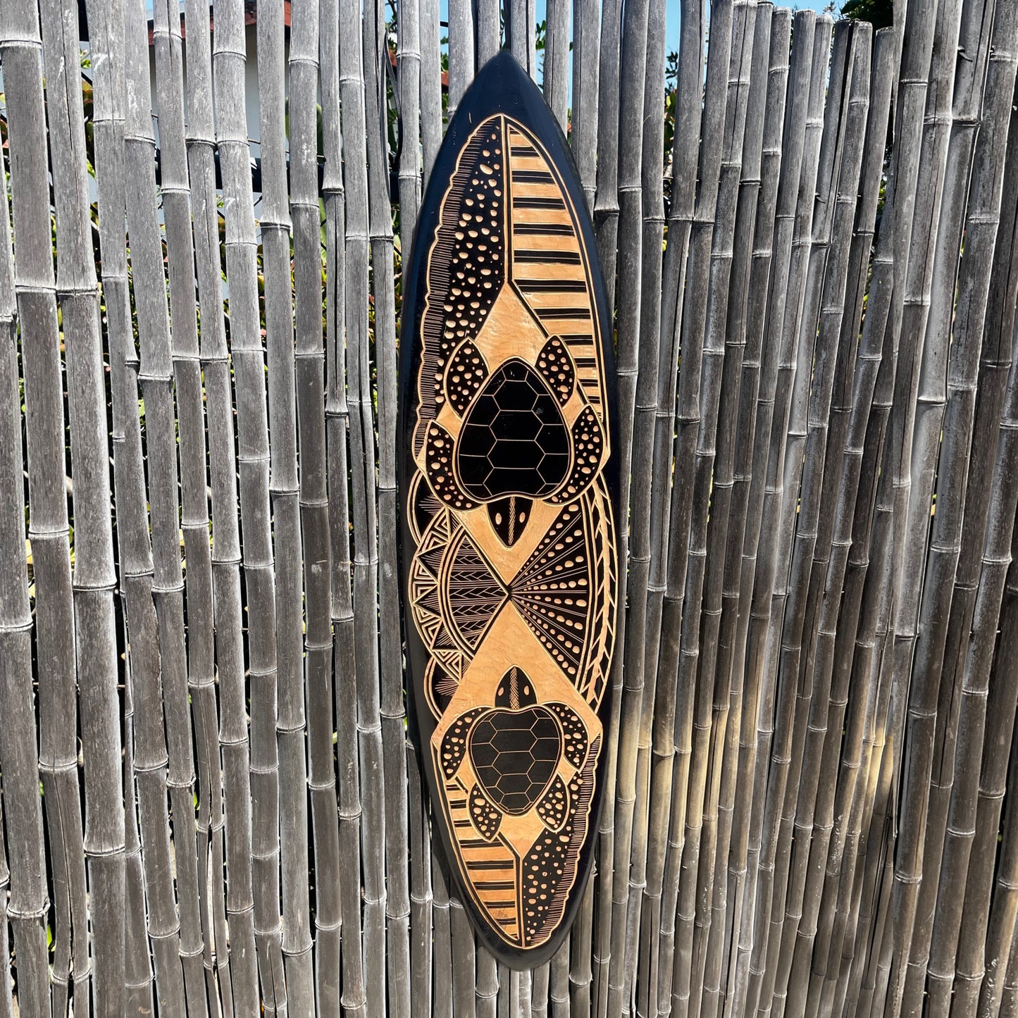 40" Hawaiian Honu Surfboard Plaque