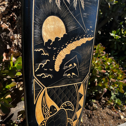 40" Hawaiian Beach Surfboard Plaque