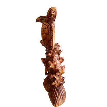 16" Sea Turtle Sculpture Statue