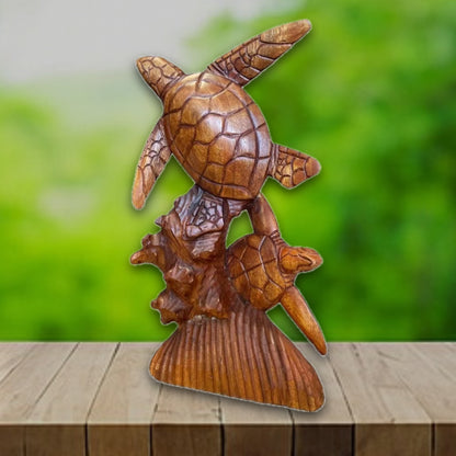 16" Sea Turtle Sculpture Statue