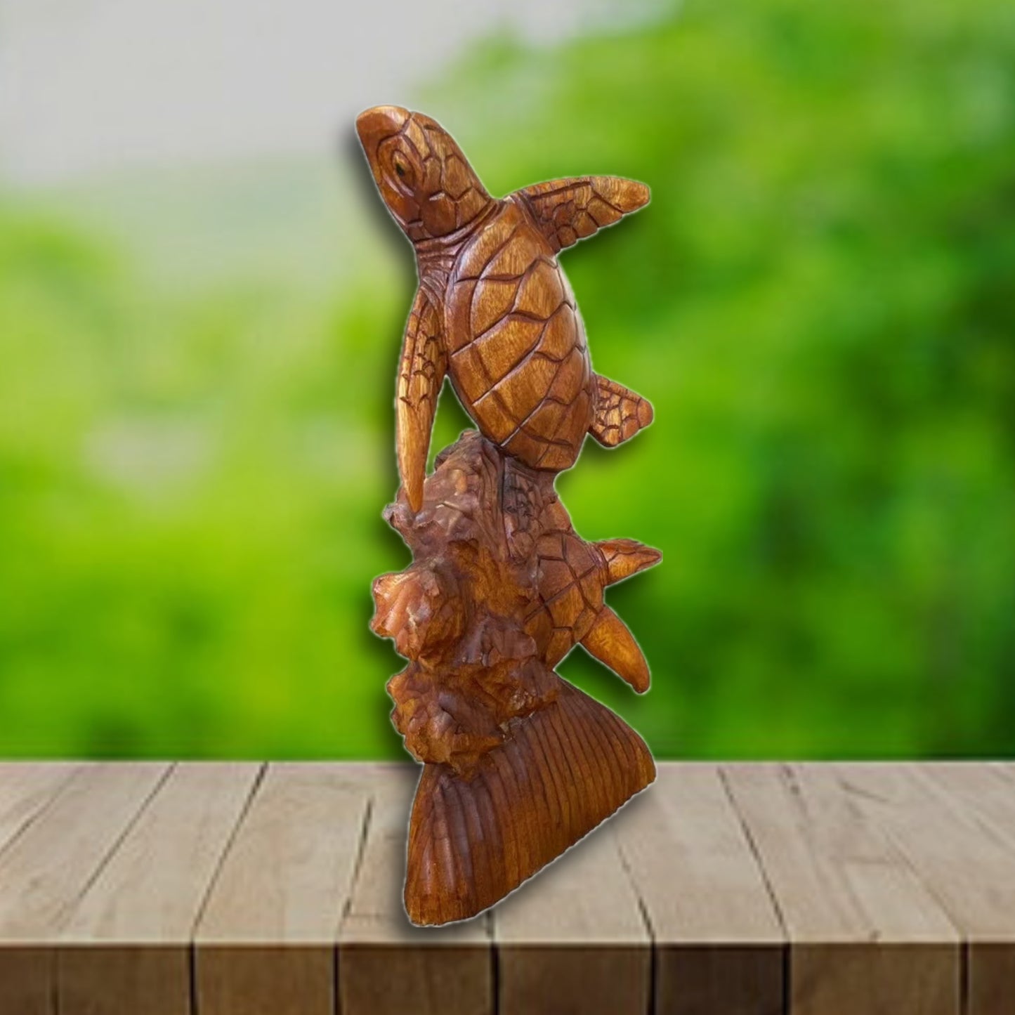 16" Sea Turtle Sculpture Statue